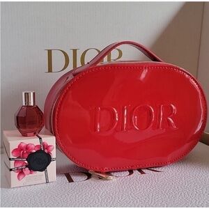 Dior Glossy Red Cosmetic Case